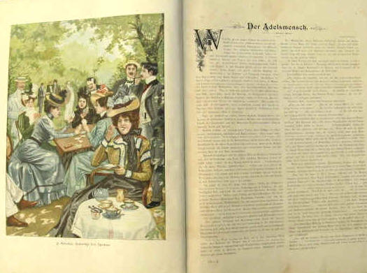 Moderne Kunst in Meister-Holzschnitten nach Gemälden und Skulpturen berühmter Meister der Gegenwart. Berlin, Richard Bong 1900.