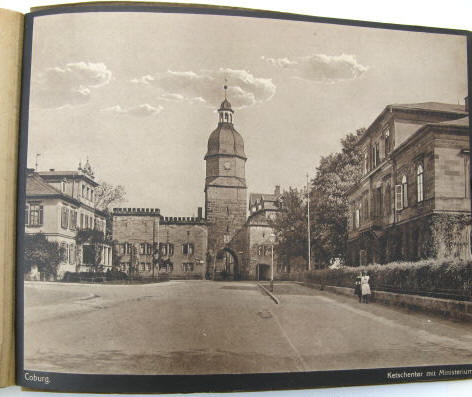 Coburg Ansichten in 15 alten Fotografien. Album um 1910.