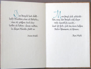 Hermann Kilian Schrift, Kalligrafie, Schreibkunst, Schriftgestaltung.
