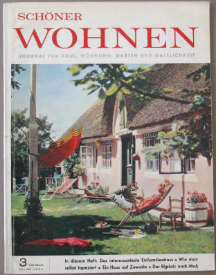 Schöner wohnen. Journal für Haus, Wohnung, Garten, Gruner + Jahr 1960.