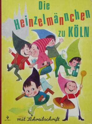 Anny Hoffmann Kinderbuch-Illustration Heinzelmännchen zu Köln.