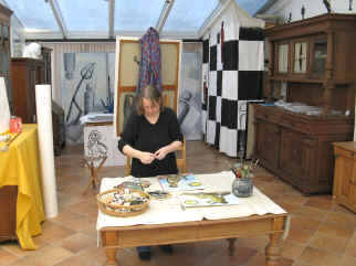 Atelier der Stormarner Künstlerin Elke Rehder, ein Ort der Kunst in Stormarn