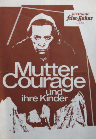 Mutter Courage Filmprogramm 1961 DEFA Film Regie Manfred Wekwerth