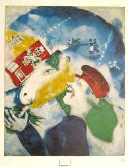 Marc Chagall - Das bäuerliche Leben / La Vie paysanne / Peasant Life 1977, USA.