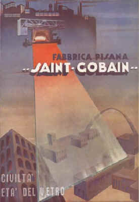 Fabbrica Pisana Saint-Gobain. Civilta' eta' del vetro. 1941.