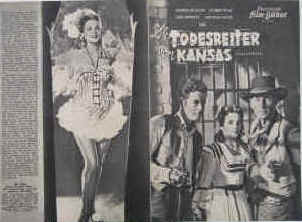 Die Todesreiter von Kansas ( Trail Street ). ( Western ). Illustrierte Film-Bühne Nr. 414, München ( 1949 ).  Regie: Ray Enright. Musik: C. Bakaleinikoff. Mit Randolph Scott, Robert Ryan, Anne Jeffreys, George Hayes, Steve Brodie