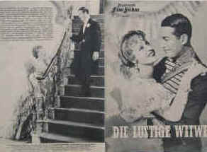 Die lustige Witwe. Nach der Operette von Franz Lehar.  Illustrierte Film-Bühne Nr. 634, München ( 1950 ).  Regie: Ernst Lubitsch. Mit Maurice Chevalier, Jeanette MacDonald, Edward Everett Horton, Una Merkel 