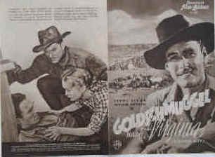 Goldschmuggel nach Virginia ( Virginia City ).  Illustrierte Film-Bühne Nr. 887, München ( 1950 ). 4 Seiten mit Fotos in Kupfertiefdruck. Regie: Michael Curtiz. Musik: Max Steiner. Mit Errol Flynn. Miriam Hopkins, Randolph Scott, Humphrey Bogart, Alan Hale, John Litel