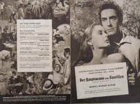 Der Hauptmann von Kastilien ( Captain from Castile ).  Illustrierte Film-Bühne Nr. 1114, München ( 1951 ). 4 Seiten mit Fotos in Kupfertiefdruck. Regie: Henry King. Mit Tyrone Power, Jean Peters, Cesar Romero, John Sutton, Lee J. Cobb