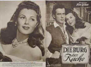 Die Burg der Rache. Originaltitel: Lorna Doone Illustrierte Film-Bühne Nr. 1476, München ( 1952 ). 4 Seiten mit Fotos in Kupfertiefdruck. Regie: Phil Karlson. Musik: George Duning. Mit Barbara Hale, Richard Greene