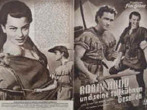 Robin Hood und seine tollkühnen Gesellen ( The Story of Robin Hood and his Merrie Men).  Illustrierte Film-Bühne Nr. 1636, München ( 1952 ). 4 Seiten mit Fotos in Kupfertiefdruck. Regie: Ken Annakin. Musik: Clifton Parker. Mit Richard Todd, Joan Rice, James Hayter, Martita Hunt, Peter Finch, Hubert Gregg