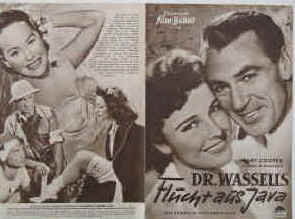 Dr. Wassells Flucht aus Java. Nach der Erzählung von James Hilton. Originaltitel: The Story of Dr. Wassell. Illustrierte Film-Bühne Nr. 1646, München ( 1952 ). Regie: Cecil B. DeMille. Musik: Victor Young. Mit Gary Cooper, Laraine Day, Signe Hasso, Dennis O'Keefe, Paul Kelly