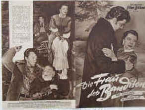 Die Frau des Banditen ( The Outcasts of Poker Flat ). Nach der Erzählung von Bret Harte. Western-Film. Illustrierte Film-Bühne Nr. 1745, München ( 1952 ). 4 Seiten mit Fotos in Kupfertiefdruck. Regie: Joseph M. Newman. Mit Anne Baxter, Dale Robertson, Miriam Hopkins, Cameron Mitchell