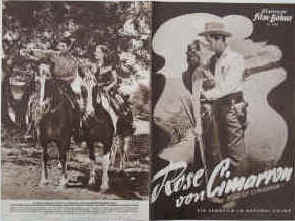 Rose von Cimarron ( Rose of Cimarron ).  Illustrierte Film-Bühne Nr. 1905, München ( 1953 ). 4 Seiten mit Fotos in Kupfertiefdruck. Regie: Harry Keller. Mit Jack Buetel, Mala Powers, Bill Williams u.a. Der US-Western