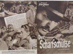 Der Scharfschütze ( The Gunfighter ).  Illustrierte Film-Bühne Nr. 1989, München ( 1953 ). 4 Seiten mit Fotos in Kupfertiefdruck. Regie: Henry King. Musik: Alfred Newman. Mit Gregory Peck, Helen Westcott, Millard Mitchel, Jean Parker, Karl Malden