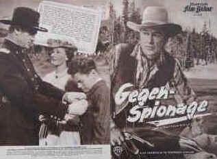 Gegenspionage (Gegen-Spionage). Originaltitel: Springfield Rifle.  Illustrierte Film-Bühne Nr. 2030, München ( 1952 / 1953 ). 4 Seiten mit Fotos in Kupfertiefdruck. Regie: Andre de Toth. Musik: Max Steiner. Mit Gary Cooper, Phyllis Thaxter, David Brian, Paul Kelly