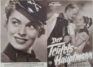 Der Teufelshauptmann ( She Wore a Yellow Ribbon ).  Illustrierte Film-Bühne Nr. 2241, München ( 1954 ). 4 Seiten mit Fotos in Kupfertiefdruck. Regie: John Ford. Musik: Richard Hagemann. Mit John Wayne, Joanne Dru, John Agar, Ben Johnson, Harry Carey jr., Victor McLaglen 