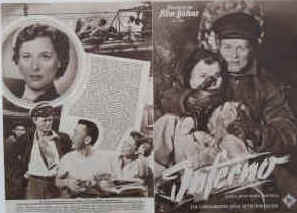 Inferno ( Hell and High Water ). Illustrierte Film-Bühne Nr. 2439, München ( 1954 ). Regie: Samuel Fuller. Musik: Alfred Newman. Mit Richard Widmark, Bella Darvi, Victor Francen, Cameron Mitchell, Gene Evans, Peter Scott u.a. Ein U-Boot-Film