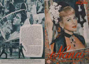 Nana. Nach dem Roman von Emile Zola.  Illustrierte Film-Bühne Nr. 2692, München ( 1955 ). Farbiges Front Cover. 4 Seiten mit Fotos in Kupfertiefdruck. Regie: Christian-Jaque. Musik: Georges von Parys. Mit Martine Carol, Charles Boyer