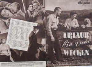 Urlaub bis zum Wecken ( Battle Cry ).  Illustrierte Film-Bühne Nr. 2783, München ( 1955 ). 4 Seiten mit Fotos in Kupfertiefdruck. Regie: Raoul Walsh. Musik: Max Steiner. Mit Van Heflin, Aldo Ray, Mona Freeman