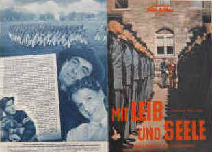 Mit Leib und Seele ( The Long Gray Line ).  Illustrierte Film-Bühne Nr. 2845, München ( 1955 ). Farbiges Front Cover. 4 Seiten mit Fotos in Kupfertiefdruck. Regie: John Ford. Musik: George Duning. Mit Tyrone Power, Maureen O'Hara, Robert Francis, Donald Crisp