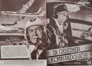 n geheimer Kommandosache ( Strategic Air Command ).  Illustrierte Film-Bühne Nr. 2967, München ( 1955 ). Regie: Anthony Mann. Musik: Victor Young. Mit James Stewart. June Allyson, Frank Lovejoy, Barry Sullivan u.a. Ein US-Air Force Film über die Notlandung einer B-36