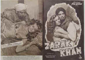 Zarak Khan ( Zarak ).  Illustrierte Film-Bühne Nr. 3621, München ( 1956 / 1957 ). 4 Seiten mit Fotos in Kupfertiefdruck. Regie: Terence Young. Musik: William Alwyn. Mit Anita Ekberg, Victor Mature, Michael Wilding