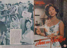 Anna von Brooklyn (Anna di Brooklyn)  Illustrierte Film-Bühne Nr. 4430, München ( 1958 ). Farbiges Front Cover. 4 Seiten mit Fotos in Kupfertiefdruck. Regie: Carlo Lastricati. Mit Gina Lollobrigida, Vittorio de Sica, Dale Robertson