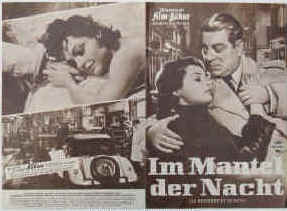 Im Mantel der Nacht (Das Geheimnis der Dame in Weiß). Originaltitel: Le Desordre et la Nuit.  Illustrierte Film-Bühne Nr. 4431, München ( 1958 ). 4 Seiten mit Fotos in Kupfertiefdruck. Regie: Gilles Grangier. Musik: Jean Yatove. Mit Jean Gabin, Danielle Darrieux, Nadja Tiller