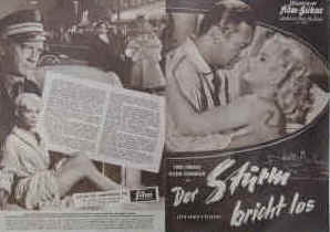 Der Sturm bricht los ( Les Vents S'Elevent ).  Illustrierte Film-Bühne Nr. 4639, München ( 1959 ). 4 Seiten mit Fotos in Kupfertiefdruck. Regie: Yves Ciampi. Musik: Henri Crolla. Mit Curd Jürgens, Mylene Demongeot