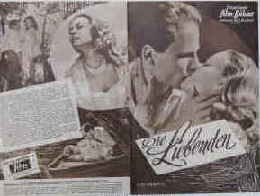 Die Liebenden ( Les Amants, The Lovers) Illustrierte Film-Bühne Nr. 4717, München ( 1958 / 1959 ).  Regie: Louis Malle. Mit Jeanne Moreau, Alain Cuny 