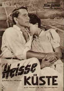 Heisse Küste. La Diga Sul Pacifico. Illustrierte Film-Bühne Nr. 4161. München ( 1957 ) 4 Seiten mit Fotos. Regie: Rene Clement. Drehbuch: Irwin Shaw nach dem Roman von Marguerite Duras. Mit Silvana Mangano, Antony Perkins, Richard Conte, Jo van Fleet