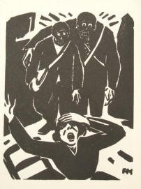 Frans Masereel Mutter, Holzschnitt gegen den Krieg