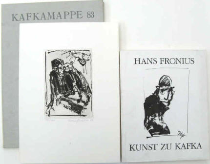 Hans Fronius Kunst zu Kafka mit Kafkamappe 83 Galerie Hilger 12 Radierungen 