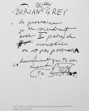 Abbildung Autograph von WOLS: Dorian Wilde Grey.