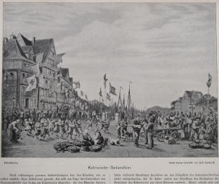 Hamburg Kehrwieder - Sedansfeier nach der Schlacht von Sedan im September 1870.