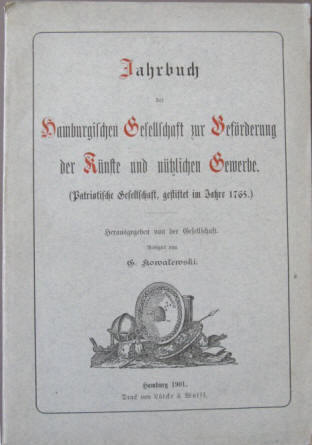 Kowalewski: Jahrbuch Patriotische Gesellschaft 1901.