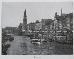 Dovenfleet in Hamburg Speicherstadt Hafencity um 1900
