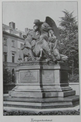 Das Kriegerdenkmal in Hamburg ca. 1905