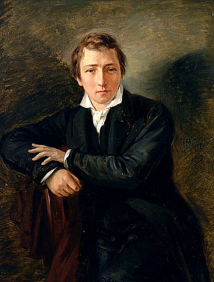 Heinrich Heine Portrait Gemälde 1831 von M. D. Oppenheim