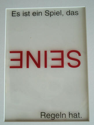 Hermann Hesse Gedicht Buchstaben. Kassette mit 5 Typografiken der Künstlerlin Elke Rehder. Unikat 1996 signiert.