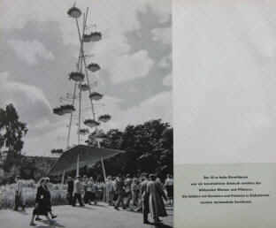 IGA 1953 Hamburg. Eternit-Baum von Architekt Fritz Trautwein.
