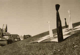 Land Art Installation zum Schach in Cuxhaven von Elke Rehder