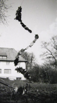 Netzräume Installation 1991, Kunst Land Art von Elke Rehder