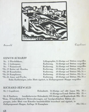 Werke von Edwin Scharff und Richard Seewald 1924.