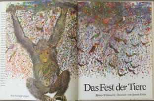 Das Fest der Tiere, Kinderbuch illustriert von Brian Wildsmith 1976.