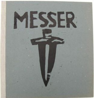Messer- Künstlerbuch von Klaus Süß. 1993.