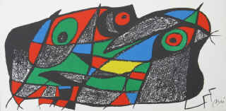 Escultor Sweden by Joan Miró Lithograph Sverige, Schweden, Suède, Suecia Poligrafa 1974