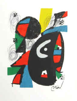 La Melodie Acide 12  lithograph Joan Miro numbered and signed 