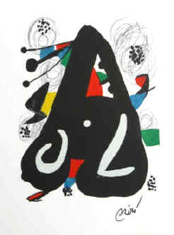 Joan Miro - La Melodie Acide 9  lithograph numbered and signed 